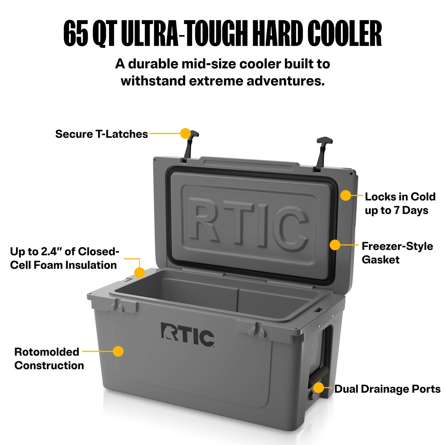 65 QT Ultra-Tough Cooler image 8
