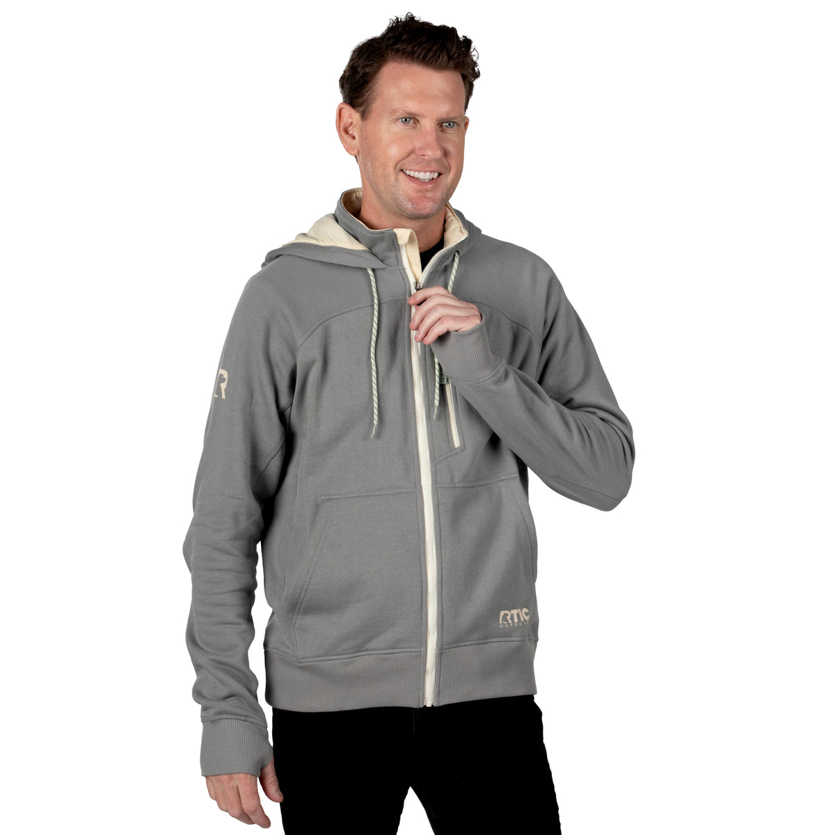 Men's Water-Repellent Full-Zip Hoodie image 6